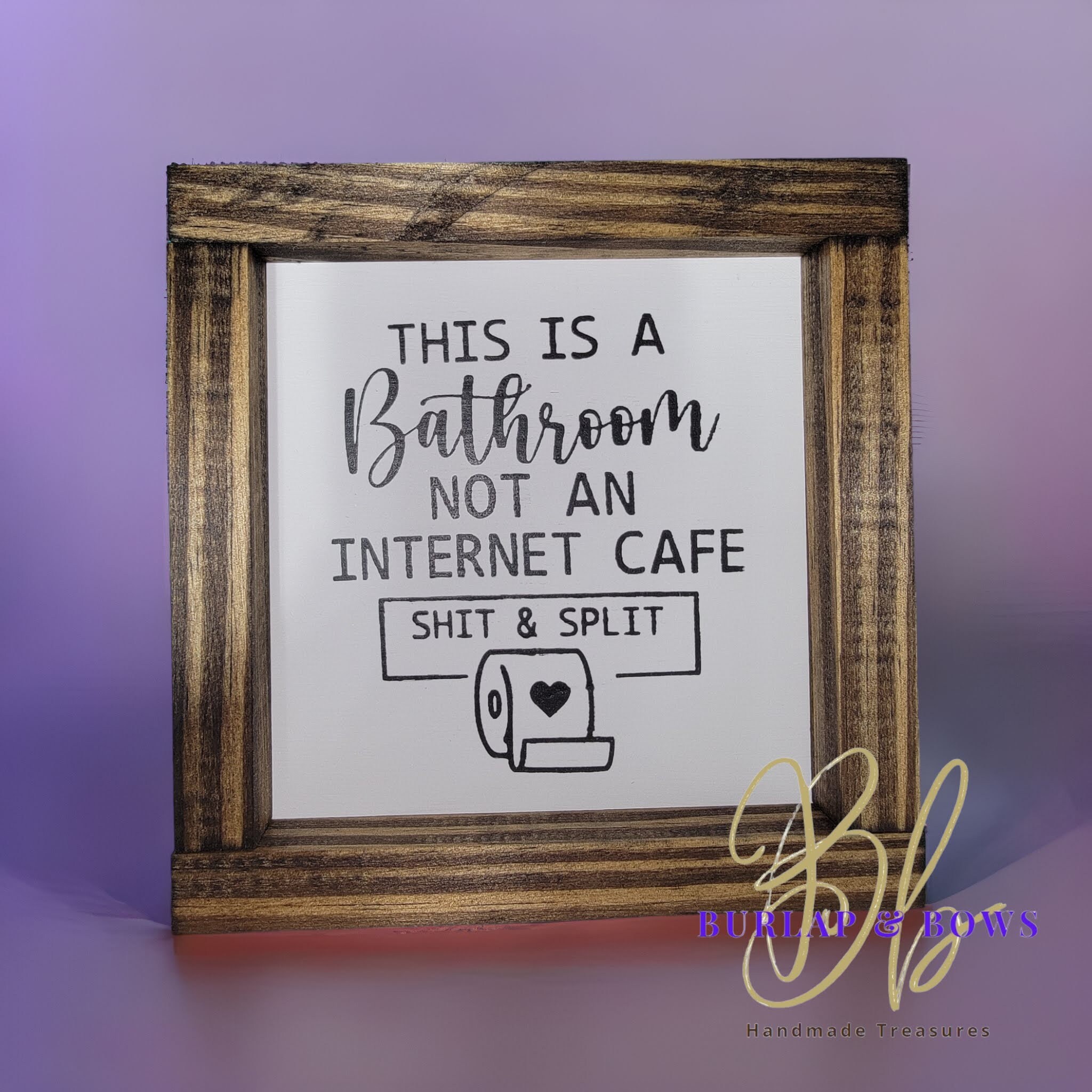 Funny Bathroom Sign - Etsy