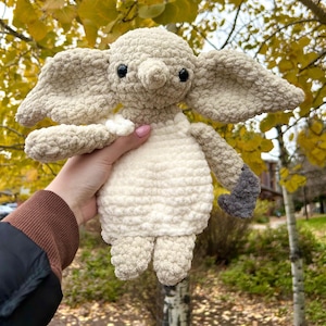 Hand crocheted house elf lovey