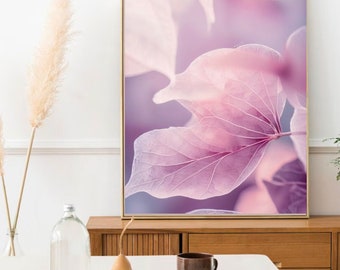 Schöner Minimal Light Purple Flower Print