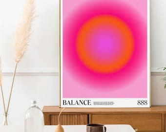 888 Energie Digitaldruck - Abstrakte Geometrische Wandkunst