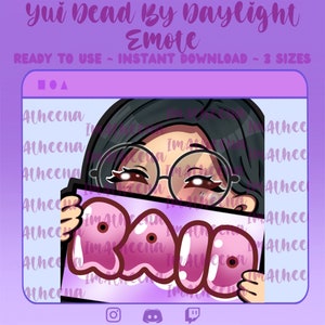 Pode incluir: Um personagem de desenho animado com cabelo preto e óculos está segurando um cartaz que diz "RAID" em letras rosa em forma de bolha. O personagem está vestindo uma camisa rosa e tem um fundo rosa.