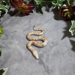 Gold Sun Snake / Handmade / Polymer clay