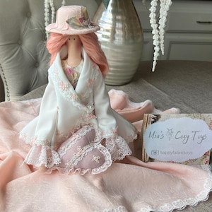 Handmade Tilda Doll: Keepsake Textile Art Doll, 23 inch