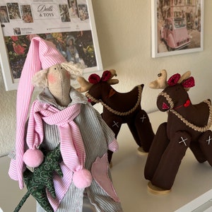 Handmade Santa Doll: Christmas Gnome Holiday Decor