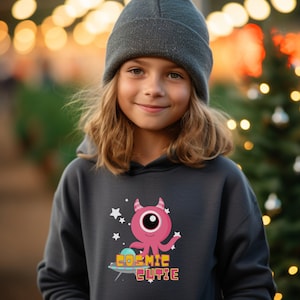 Cosmic Cutie  Hoodie | Cute Alien Sweater | Space Hoodie | Alient Hoodie | Alien Sweater | Cosmic Hoodie