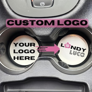 Custom Car Coasters Set of 2 | Personalized Car Accessories | Car Interior Decor | Car Enthusiast Gift