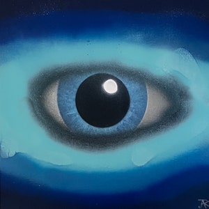 Ocean Eye- Original Spray Paint Art