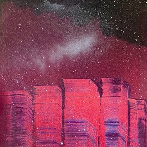 Neon Nights- Original Spray Paint Art