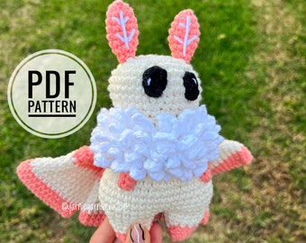 Crochet Rosy Maple Moth Pattern  | English | Amigurumi Pattern |Digital crochet pattern | Moth Toy Pattern | Crochet toy