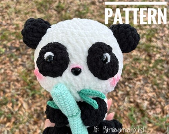 Crochet panda pattern PDF only |Amigurumi pattern | Panda toy | Crochet toy| Digital crochet pattern