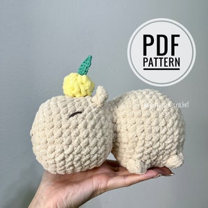 Gehaakte Capibara Geen naai-/laag naaipatroon | Engels | Amigurumi-patroon | Gehaakt speelgoed| Capibara-patroon