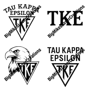 Tau Kappa Epsilon (TKE) – Fraternity SVG & PNG Files – Custom Design for Engraving and Craft Projects. Contains the Teke Crest Tekes
