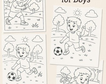 Outdoor Adventure Coloring Pages for Boys: Fun Printable Scenes (PDF & PNG Download)