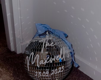 Personalised Disco Ball - wedding, hens, birthday present/gift!