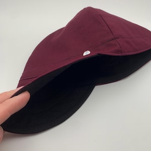 Quality, pre-shrunk, handmade welding caps!  Maroon