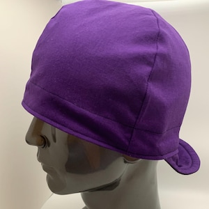 Quality, pre-shrunk, handmade welding caps!  Purple!