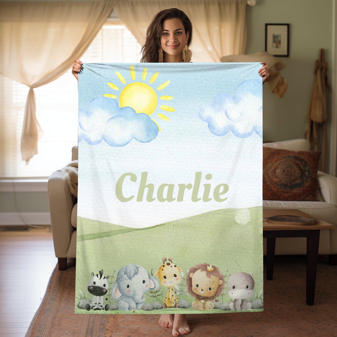 Personalized Baby Blanket Baby Boy Gift Unique Custom Baby Boy Blanket
