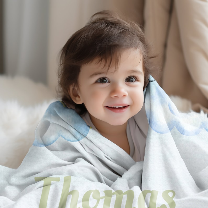 Personalized Baby Blanket Baby Boy Gift Unique Custom Baby Boy Blanket With Name Personalized