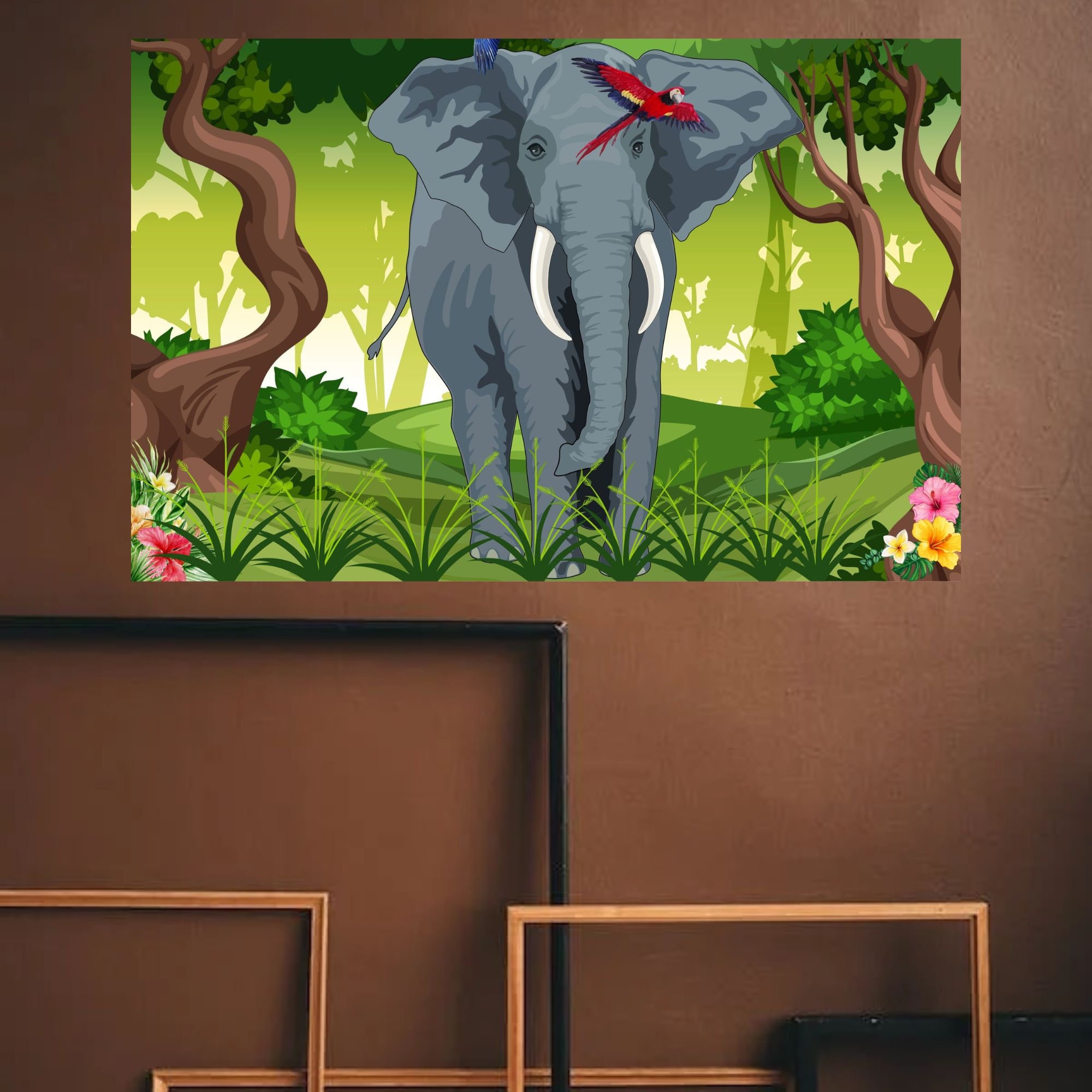 Elephant SVG. Elephant Wall Art Print. Elephant Wall Decor. Bring Peace