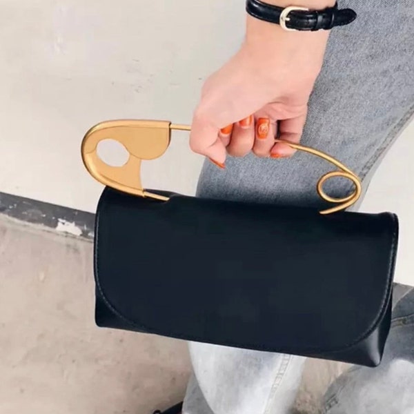 Safety Pin Handle Purse - Etsy