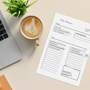 To Do List, Daily Planner, A4, A5, Digital Download, To-Do List, Productivity List, Printable Planner, Minimal, Multiple Colours, Daily goal