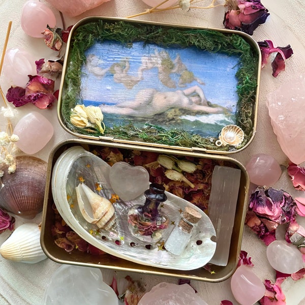 Mini autel pour la déesse Aphrodite Vénus | Divinité païenne hellénique | Cadeau spirituel | Sorcellerie