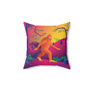 Bigfoot Adventure Indoor Akzent Kissen | Kinder 36 x 45 cm Skurriles Dekor | Little Cryptid Co.