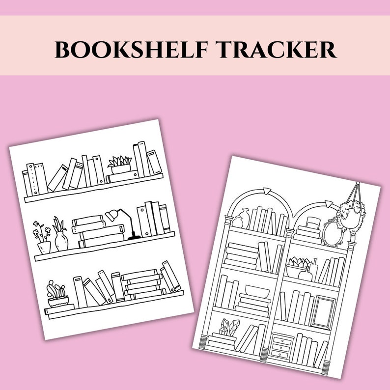 Bookshelf Tracker Book Tracker Printable Printable - Etsy