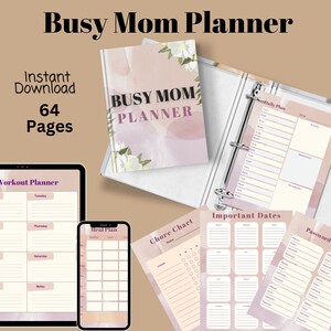 Busy Mom Planner, Working Mom Planner, New Mom Planner, Printable Mom ...