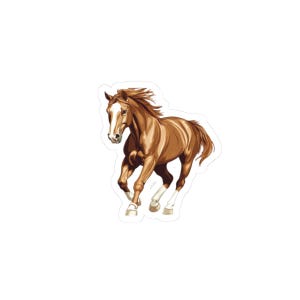 Stickers beaux chevaux, Stickers chevaux mignons pour ordinateurs portables, cadeaux pour amoureux des chevaux, stickers animaux, décoration équestre