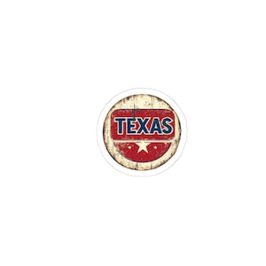 Texas Vintage Kiss-Cut Stickers, Retro Texas Stickers, Laptop Stickers, Texas Decor, Souvenir Stickers
