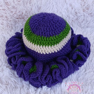 Crochet Ruffle Bucket Hat