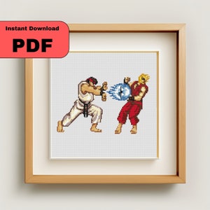 Street Fighter Cross Stitch Downloadable Pattern
