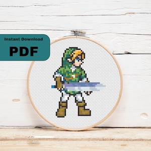 Link Cross Stitch Downloadable Pattern