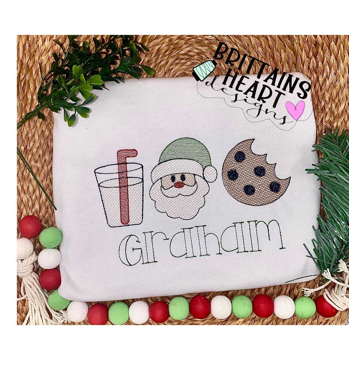 The Addison Outline Font Bean Stitch Machine Embroidery Font | 4 Sizes ...