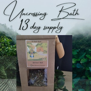 Uncrossing Herbal Bath: Spiritual Cleansing, Remove Negative Energy (13-Day Supply)