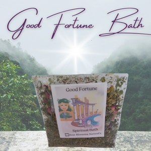 Good Fortune Herbal Bath for Money Drawing and good Luck Ritual