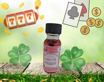 Lucky 7 Conjure Oil: Fast Luck, Anointing Oil