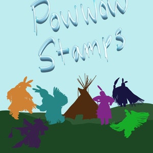 7 Powwow dancer Stamps