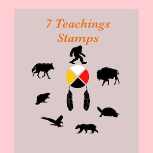 7 Lehren Stempel Brushes Digital