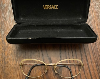 Vintage Versace Medusa case and glasses