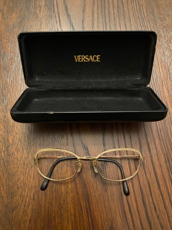 Vintage Versace Medusa Case and Glasses - Etsy display picture 1
