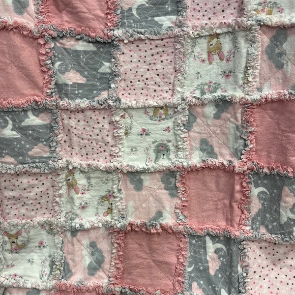 Baby Rag Quilt, flannel