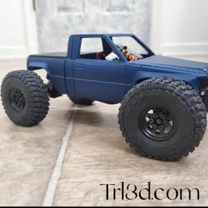 SCX24, Axial, Toyota, carrocería con cama pinzada, carrocería RC impresa en 3D.