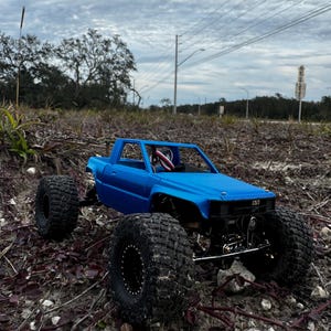 SCX24, Axial, Toyota, carrocería con cama pinzada, carrocería RC impresa en 3D.