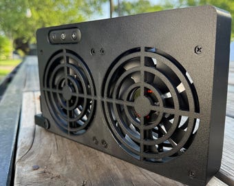 Ruffland Kennel Fan: Dual 12V Cooling System for Dog Crates