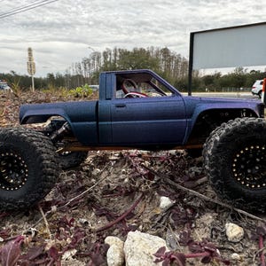 SCX24, Axial, Toyota, carrocería con cama pinzada, carrocería RC impresa en 3D.