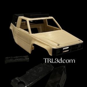 SCX24, Axial, Toyota, carrocería con cama pinzada, carrocería RC impresa en 3D.