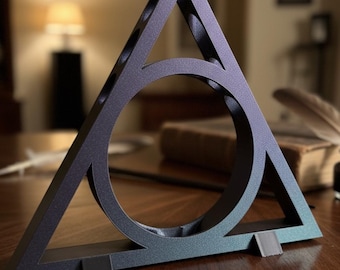 Geïnspireerd op Deathly Hallows, toverstaf display: ruimte voor 7 toverstokken, huisdecor, toverstaf past op toverstokjes van Warner Brothers. Middelpunt van de toverstok van de ouderlingen