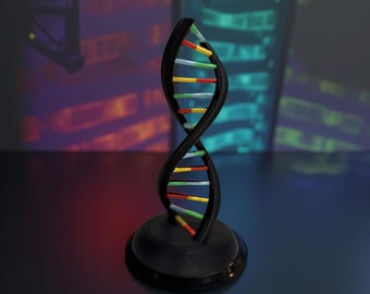 Vrijstaand DNA-model 3D-geprint